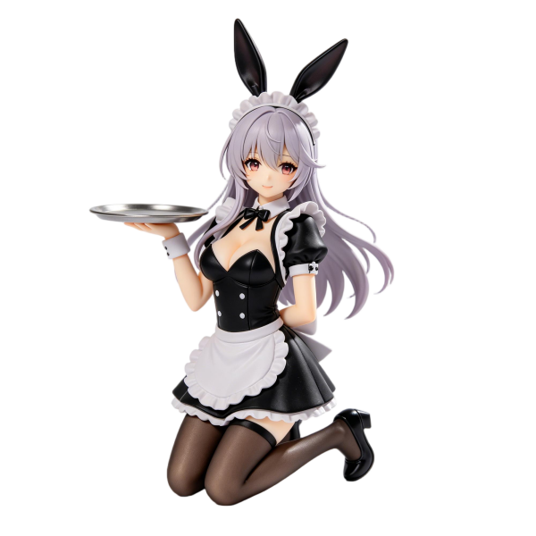 Bunny Maid Anime Girl Kneeling Figure