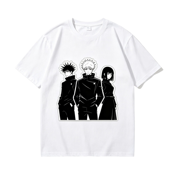 Monochrome Jujutsu Kaisen Squad T-Shirt